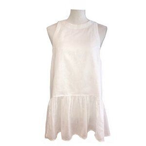 Free People Sleeveless Drop Waist Top XS White